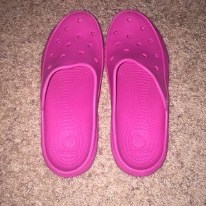 Pink Crocs